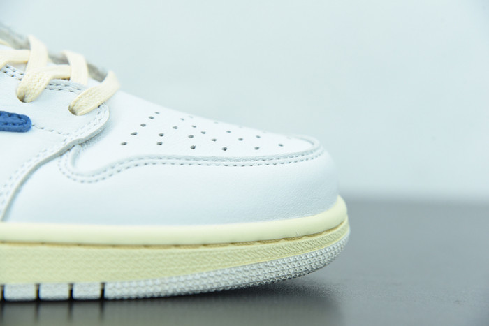 Travis Scott x Air Jordan 1 Low White Navy Blue CQ3277-100