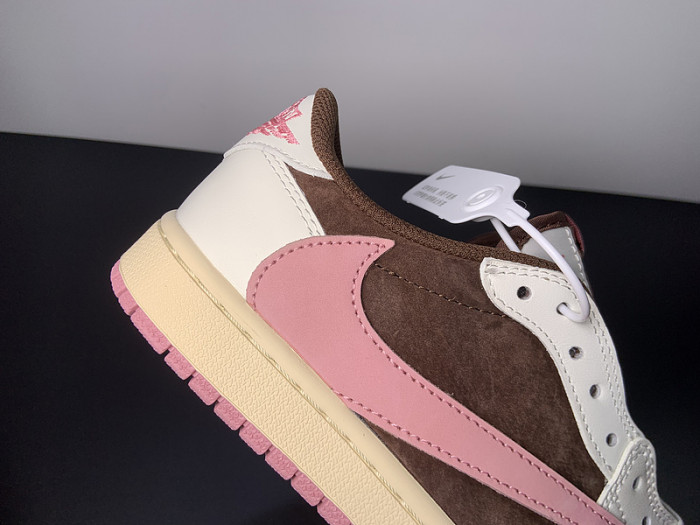 Travis Scott x Air Jordan 1 Low OG Dark Pony Pink Oxford DZ4137-206