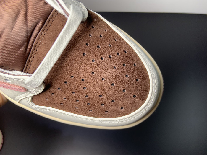 Travis Scott x Air Jordan 1 Low OG Dark Pony Pink Oxford DZ4137-206