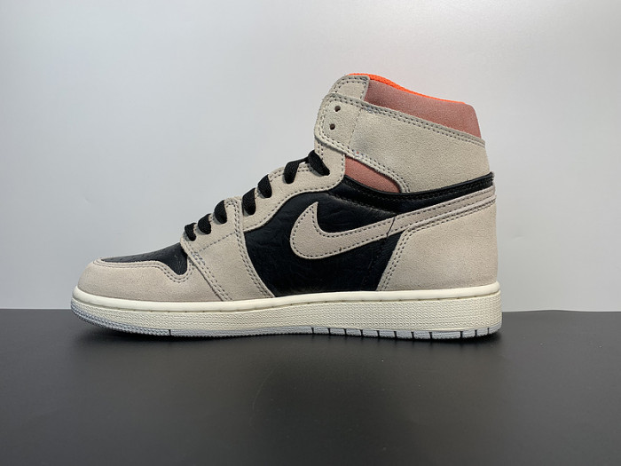 Air Jordan 1 Retro High Neutral Grey Hyper Crimson 555088-018