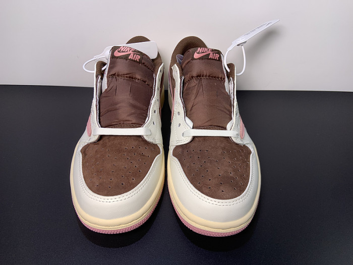 Travis Scott x Air Jordan 1 Low OG Dark Pony Pink Oxford DZ4137-206