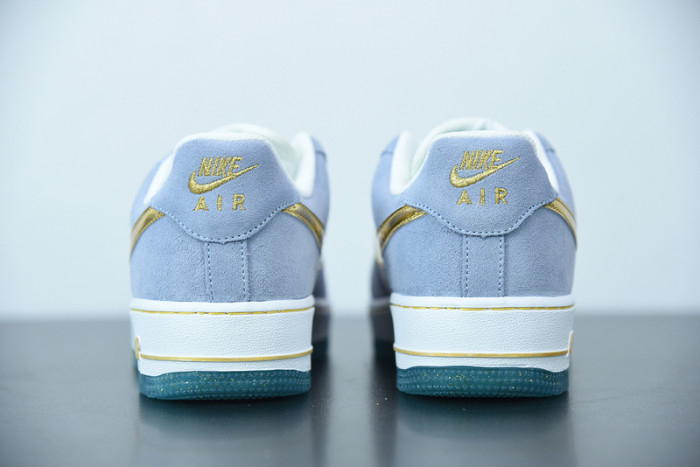 Nike Air Force 1 07 AN20 White Psychic Blue Metallic Gold CT9963-100