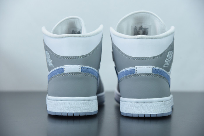 Air Jordan 1 Mid Wolf Grey Aluminum BQ6472-105