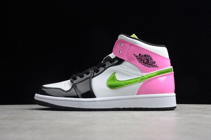 Jordan 1 Mid White Black Cyber Pink - CZ9834-100