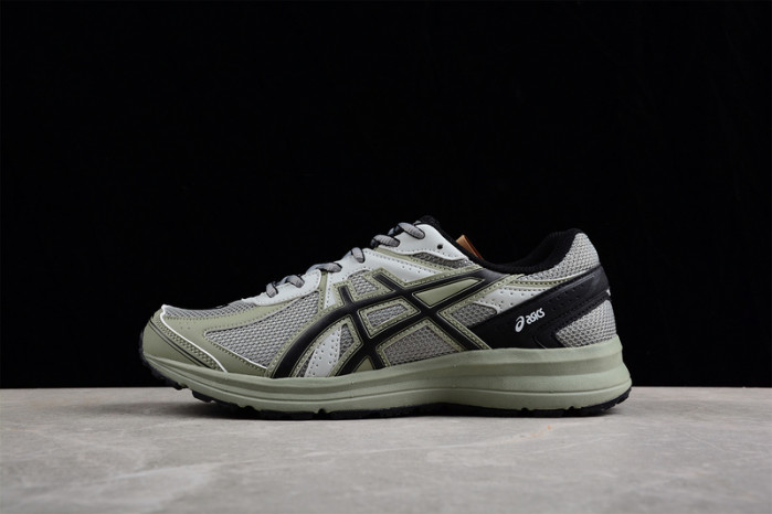 As*ic*s jog 100 s lightweight low tops non-slip gray green 1201a715-020