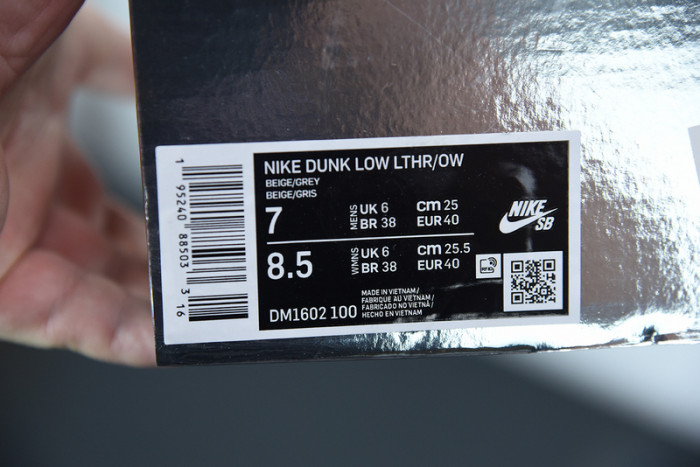 OFW Nike Dunk Low 21 Of 50 OW DM1602-100
