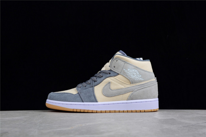 Air Jordan 1 Mid GS Grey Cream Suede DN4346-100