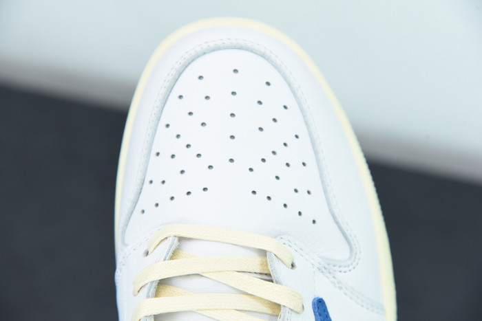 Travis Scott x Air Jordan 1 Low White Navy Blue CQ3277-100