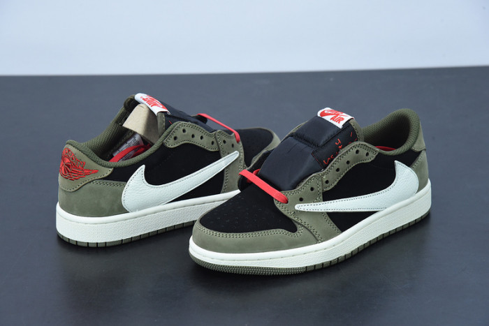 Travis Scott x Air Jordan 1 Low Dark Green CQ4277-008