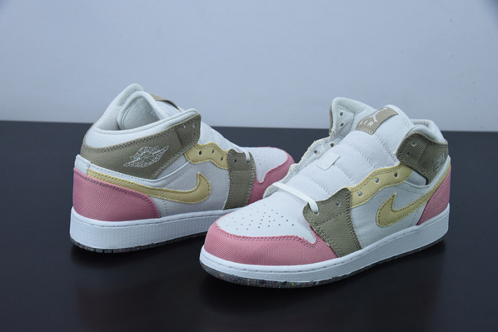 Air Jordan 1 Mid GS Pastel Grind DJ0338-100