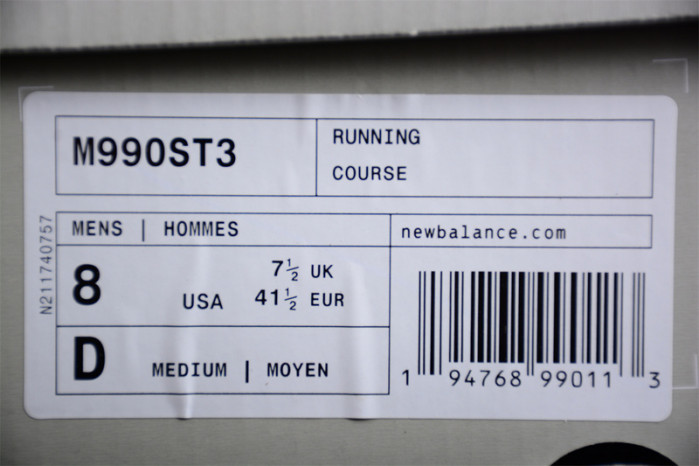 New Balance 990v3 Grey Blue Red Yellow M990ST3