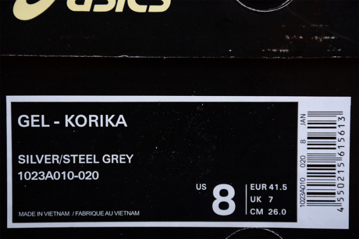 As*ic*s gel-korika x kiko kostadinov silver steel 2019 - 1023a010-020