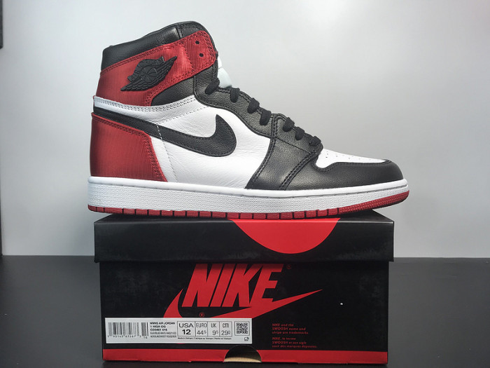 Air Jordan 1 High OG "SATIN BLACK TOE" CD0461-016