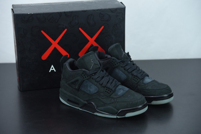 KAWS x Air Jordan 4 Black AJ4 930155-001