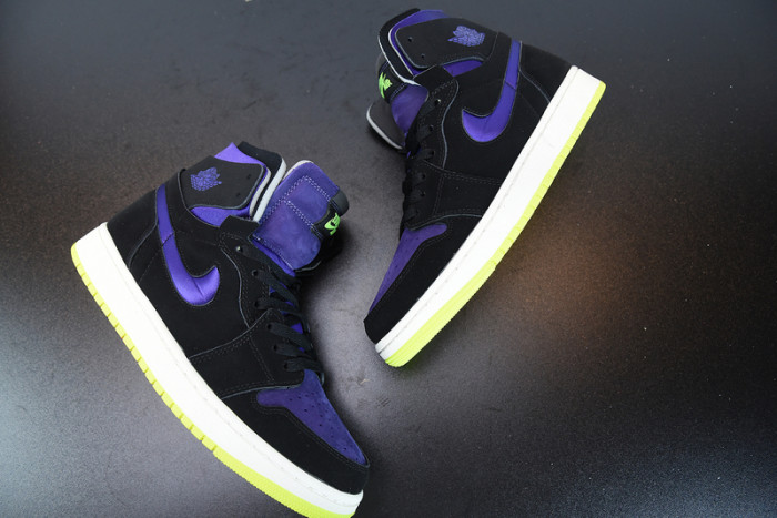 Air Jordan 1 High Zoom Air CMFT Black Court Purple Lemon Venom CT0979-001
