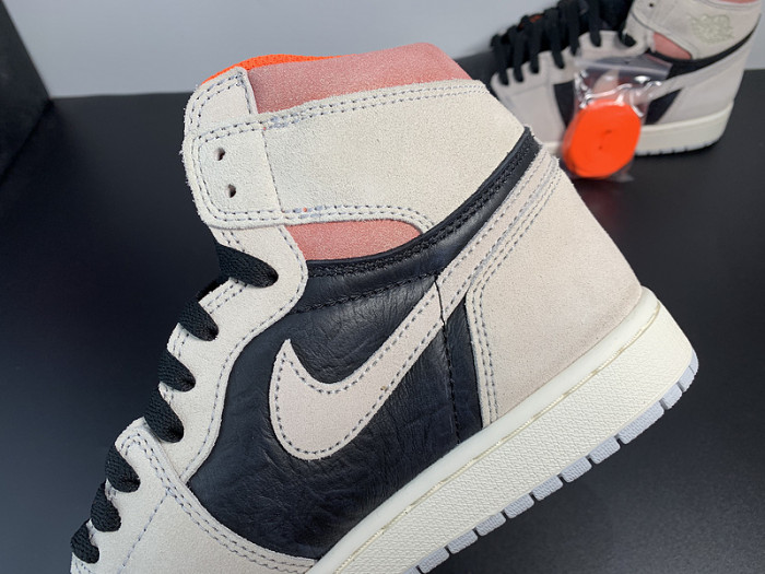 Air Jordan 1 Retro High Neutral Grey Hyper Crimson 555088-018