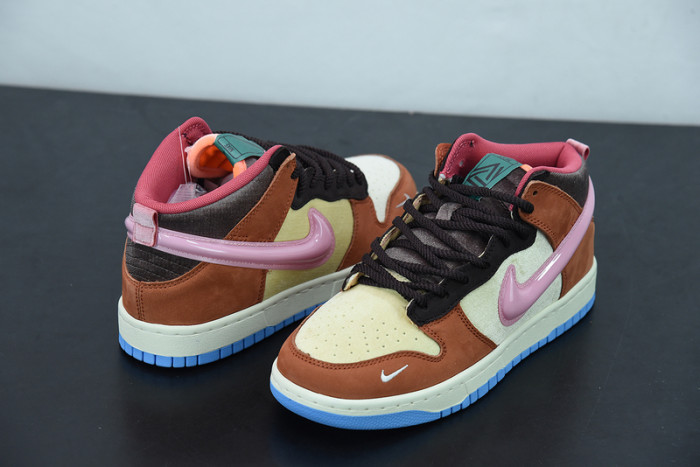 Nike Dunk Mid Social Status Free Lunch Chocolate Milk DJ1173-700