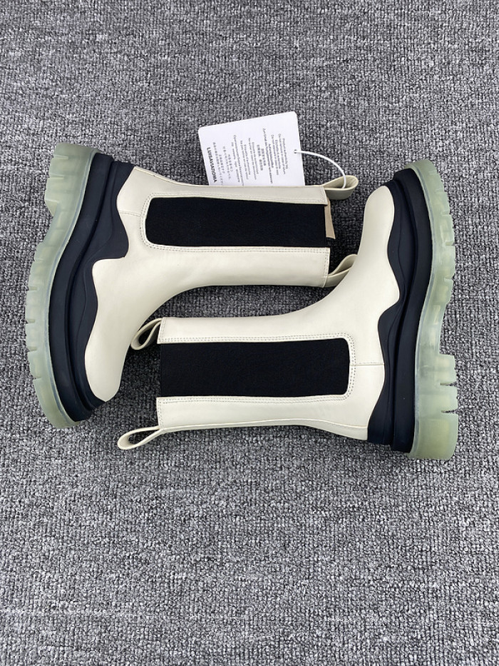 Bo*te*ga ve*ne*ta chelsea tire leather high boot