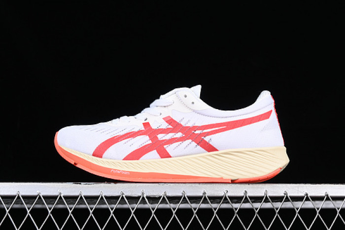 As*ic*s metaracer white sunrise red men