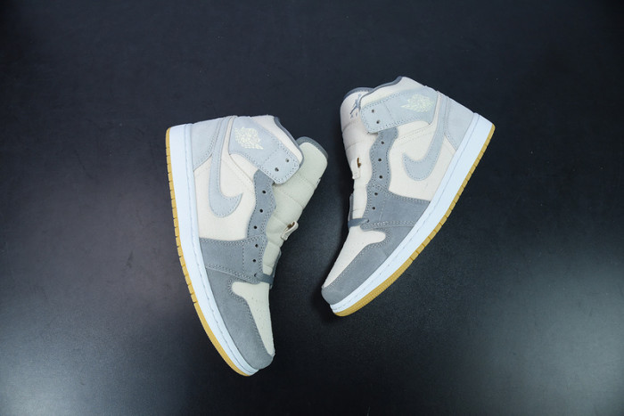 Air Jordan 1 Mid Coconut Milk Particle Grey DN4281-100