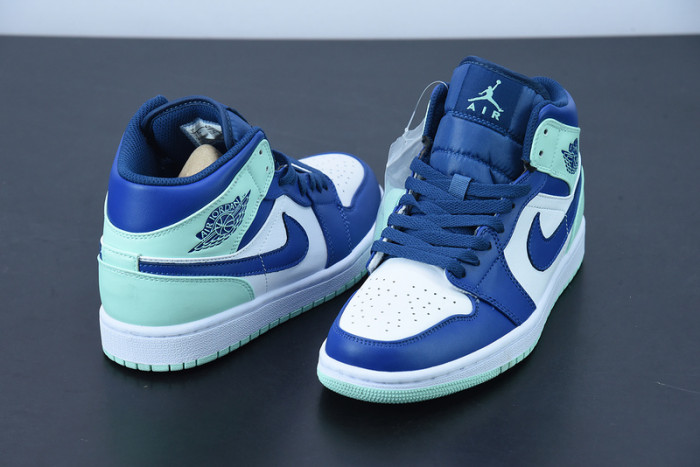 Air Jordan 1 Mid "Blue Mint" 554724-413