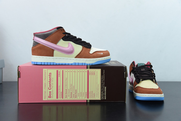 Nike Dunk Mid Social Status Free Lunch Chocolate Milk DJ1173-700