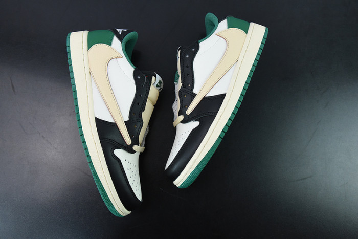 Travis Scott x Air Jordan 1 Retro Low Green Black White DM7866-128