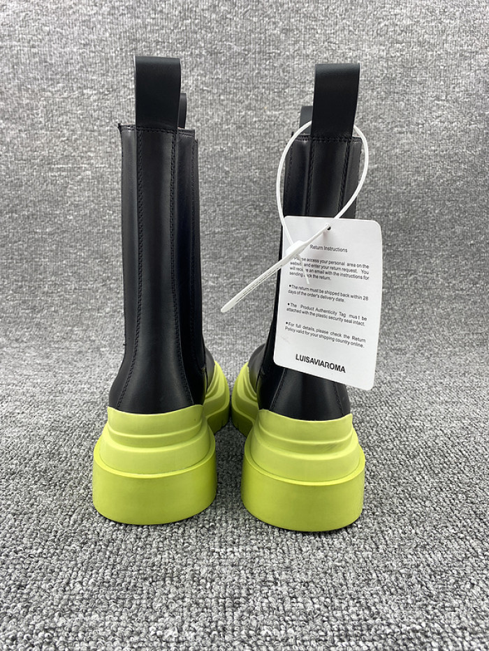 Bo*te*ga ve*ne*ta chelsea tire leather high boot