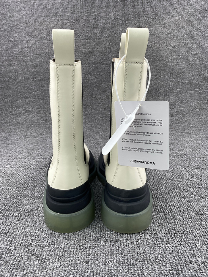 Bo*te*ga ve*ne*ta chelsea tire leather high boot