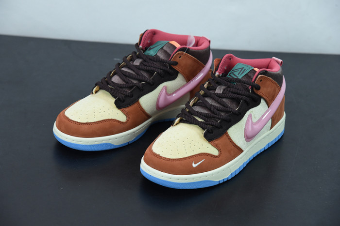 Nike Dunk Mid Social Status Free Lunch Chocolate Milk DJ1173-700