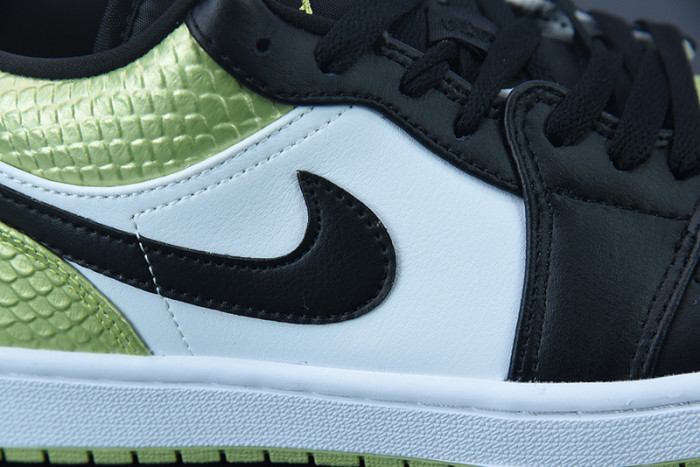 Air Jordan 1 Low "Vivid Green Snakeskin" DX4446-301