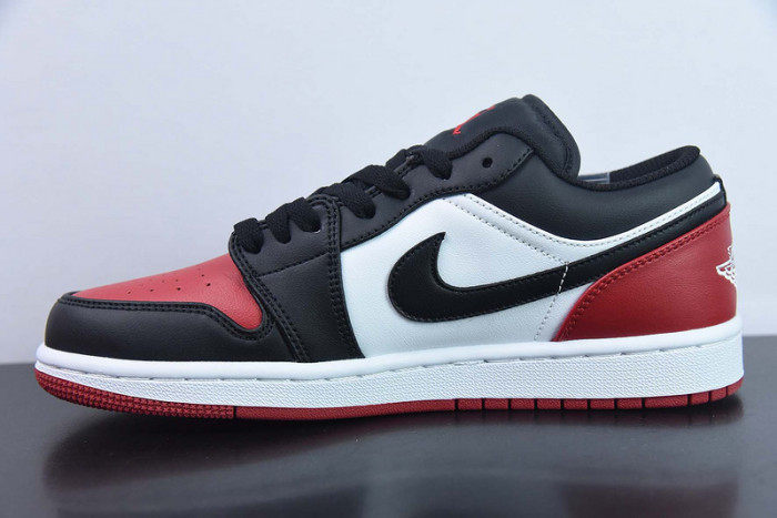 Air Jordan 1 Low Bred Toe 553558-161