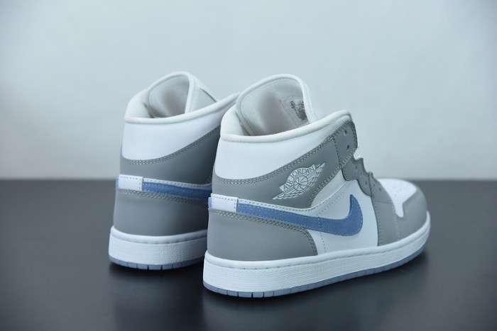 Air Jordan 1 Mid Wolf Grey Aluminum BQ6472-105