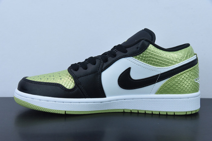 Air Jordan 1 Low "Vivid Green Snakeskin" DX4446-301