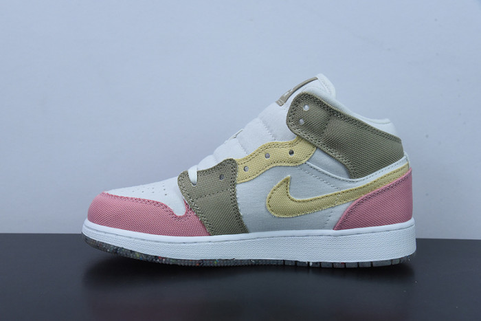 Air Jordan 1 Mid GS Pastel Grind DJ0338-100