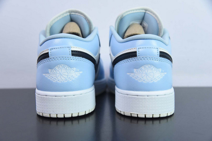 Jordan 1 Low Ice Blue Black (GS) - 554723-401