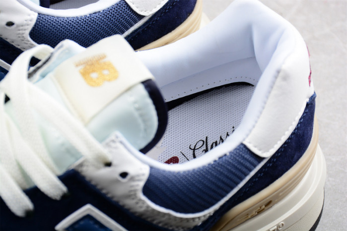 New Balance 574 Navy White Beige - U574LGBB