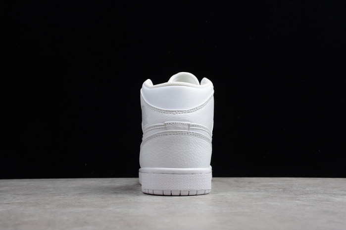 Air Jordan 1 Mid Triple White 554724-109