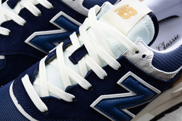 New Balance 574 Navy White Beige - U574LGBB