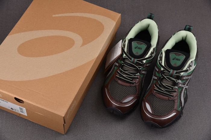 As*ic*s men gel-quantum kinetic dark sepia shamrock green 1203a270-251