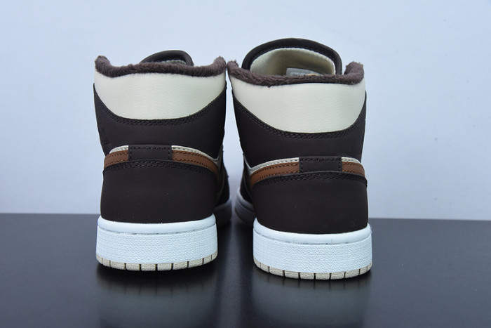 Air Jordan 1 Mid Brown Fleece DO6699-200