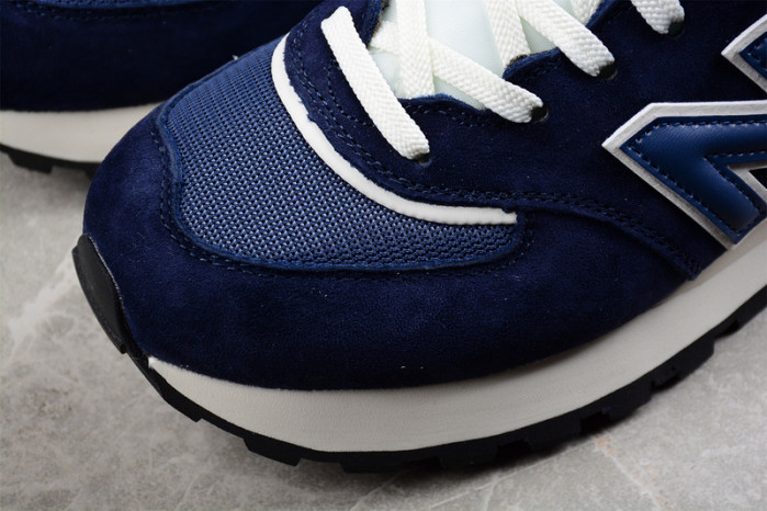 New Balance 574 Navy White Beige - U574LGBB