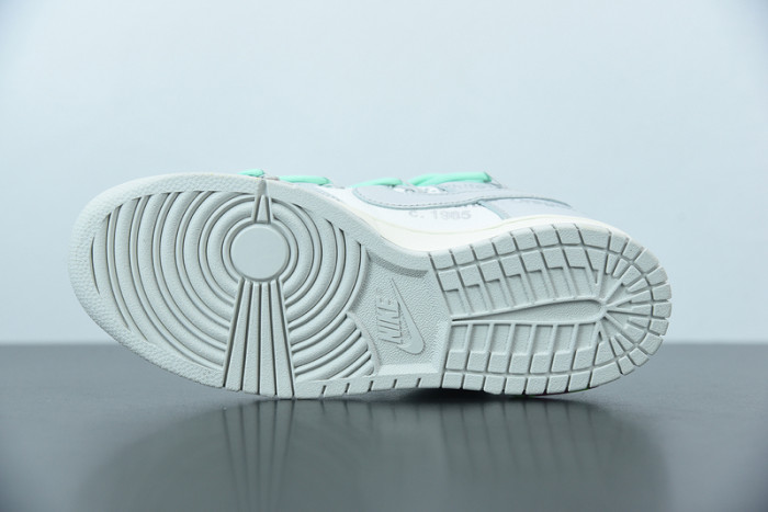 OFW x Nike SB Dunk Low 04 of 50 OW White Grey Green DM1602-114