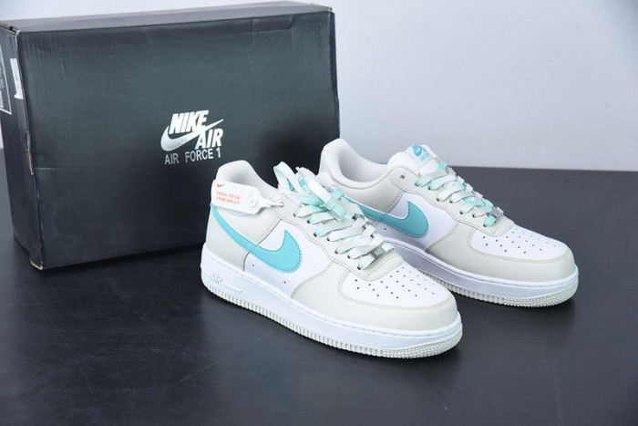 Nike Air Force 1 07 Low White Navy Blue Off-White LZ6699-555