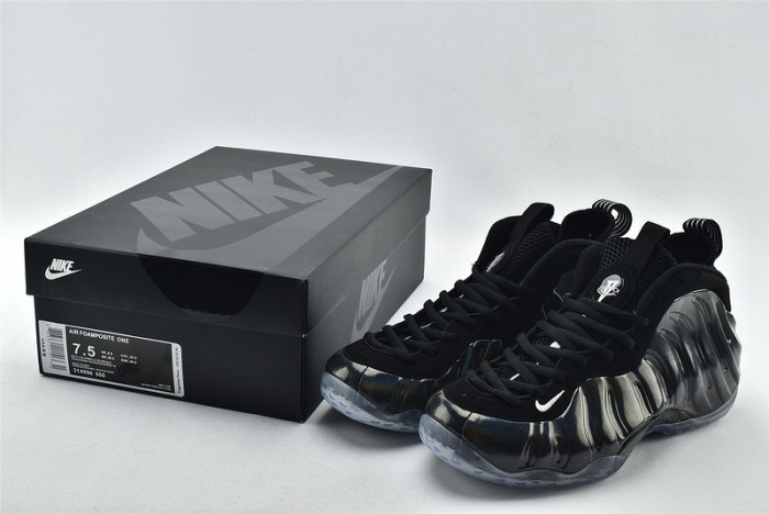 nike air foamposite one reflective Ch*0me hologram silver 314996-900