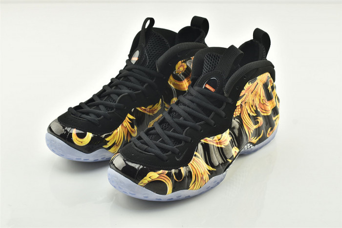 nike air foamposite 1 one S*p*e sp black metallic gold 652792-001