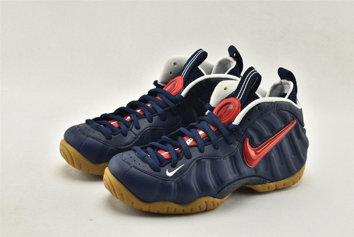 Nike Air Foamposite Pro Blue Void University Red - Cj0325-400