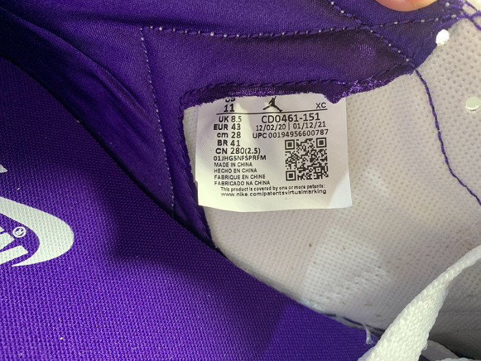 Air Jordan 1 Retro High “Court Purple” CD0461 151