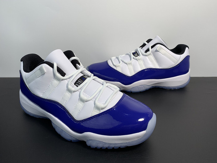 AIR JORDAN 11 RETRO LOW WHITE CONCORD AH7860-100
