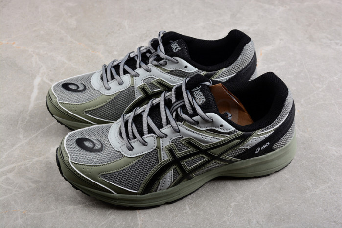 As*ic*s jog 100 s lightweight low tops non-slip gray green 1201a715-020